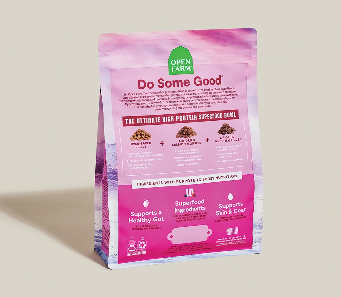 Epic Blend Lachs und Superfood Trockenfutter für Hunde mit Probiotika
