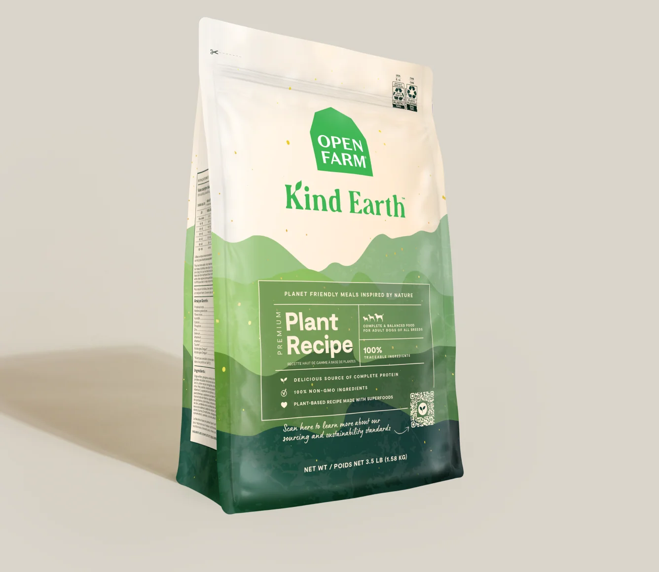 Crocchette vegetali Kind Earth per cani con patata dolce e fave