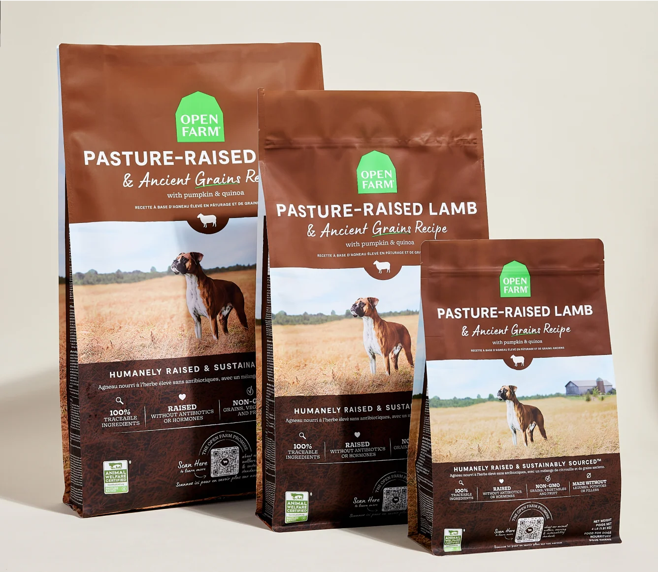 Pasture-Raised Lamb & Ancient Grains Dry Dog Kibble for Allergy-Prone Dogs