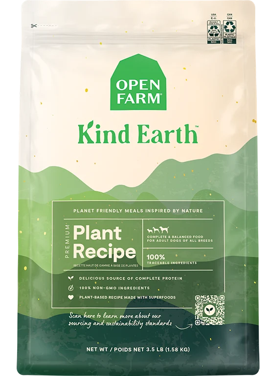 Crocchette vegetali Kind Earth per cani con patata dolce e fave