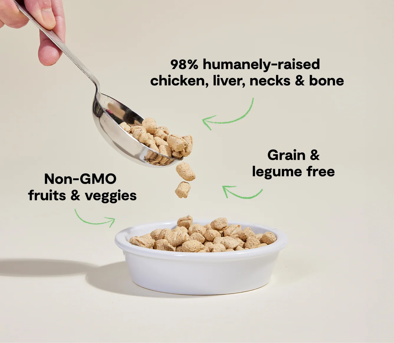 Freeze Dried Raw Chicken Morsels for Cats, Harvest Chicken Recipe