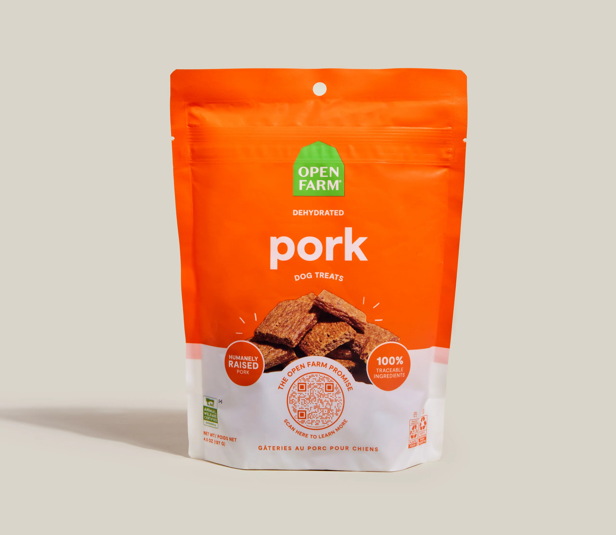 Dehydrated Pork Treats for Dogs With Humanely Raised Pork