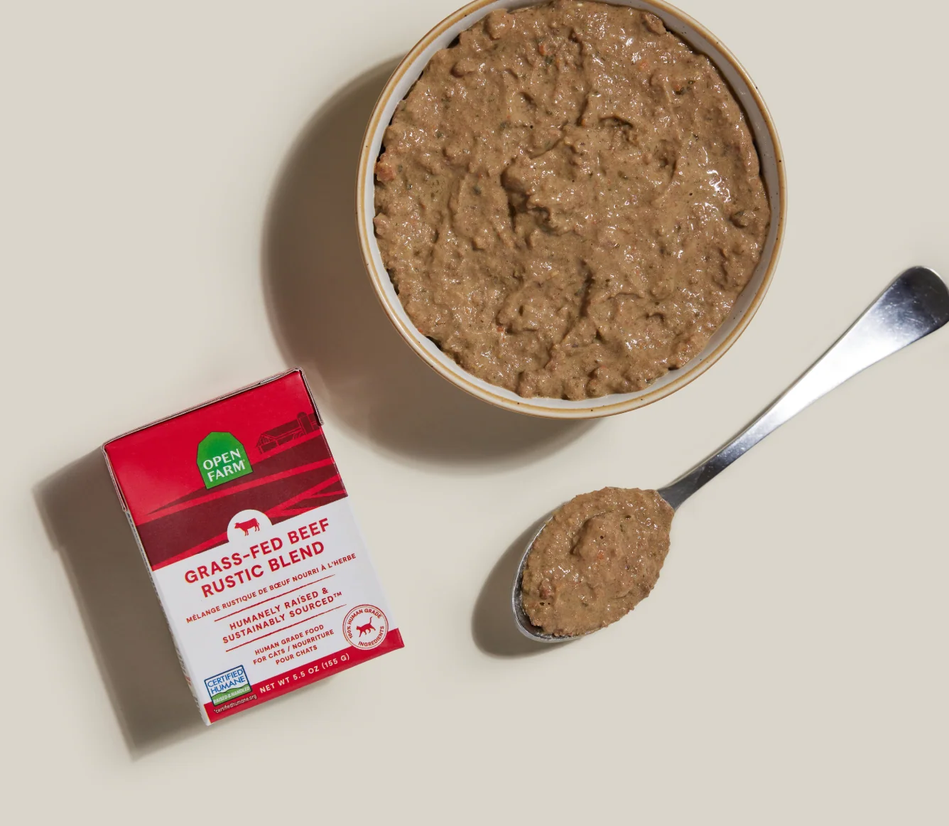 Grass-Fed Beef Rustic Blend Wet Cat Food with Bone Broth