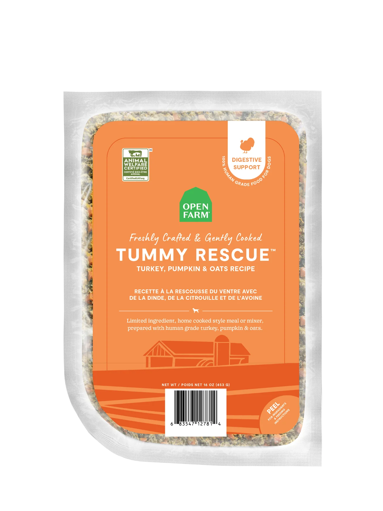 Tummy Rescue friskfremstillet hundefoder med kalkun fra dyrevelfærdsopdræt