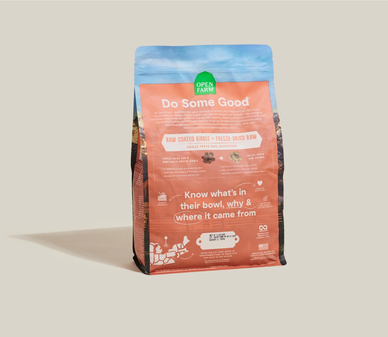 RawMix Tide and Terrain Ancient Grains hundefoder