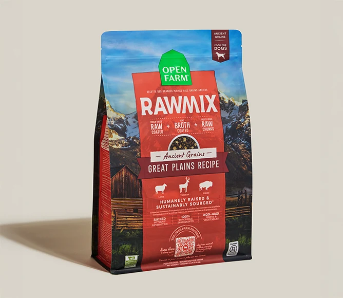 RawMix Great Plains Ancient Grains hundefoder med lam, vildt og bison