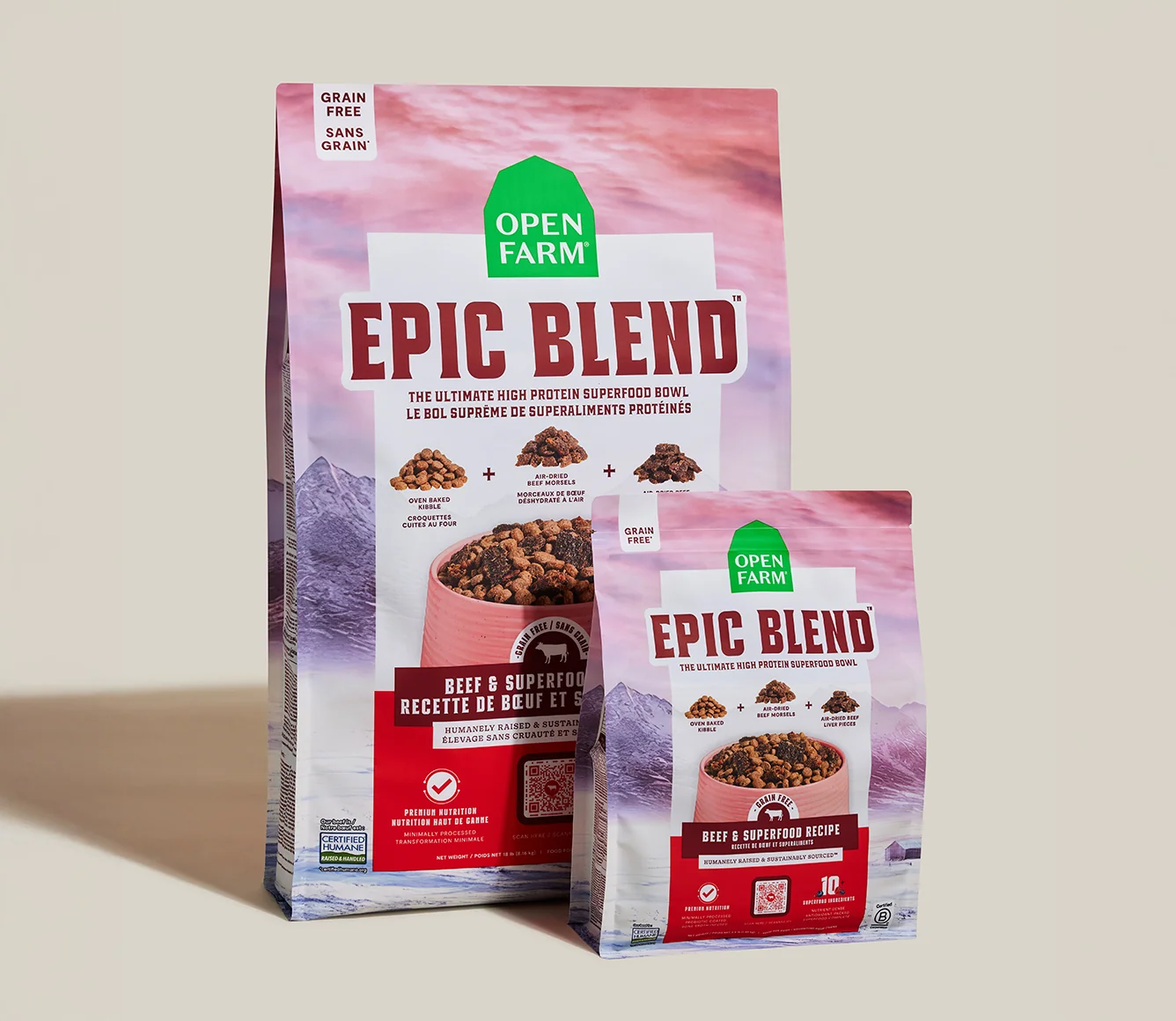 Epic Blend Rind und Superfood getreidefreies Hundefutter