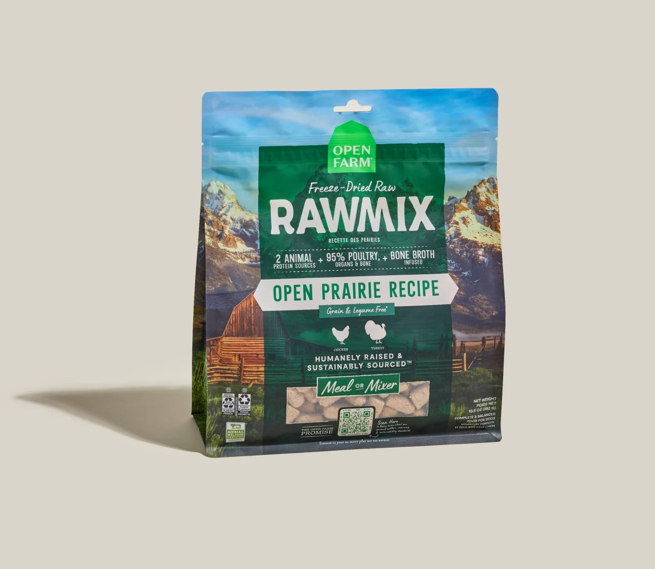 RawMix Open Prairie gefriergetrocknete rohe Happen für Hunde