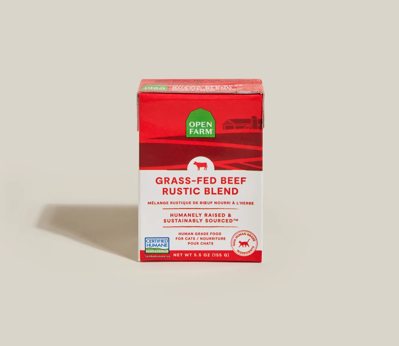 Grass-Fed Beef Rustic Blend Wet Cat Food with Bone Broth