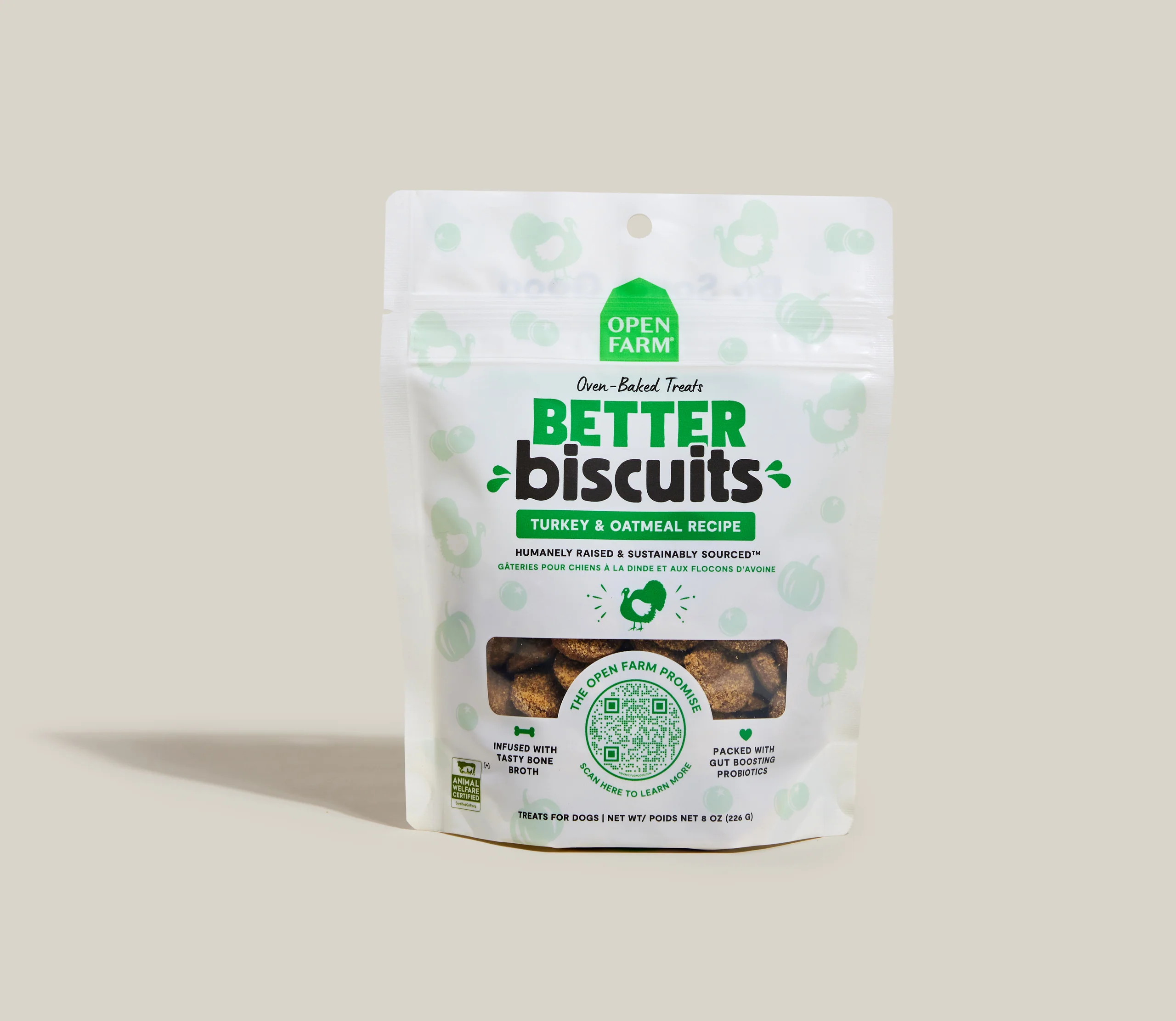 Better Biscuits Kalkun og Havregryn Ovnbagte Hundegodbidder med Probiotika