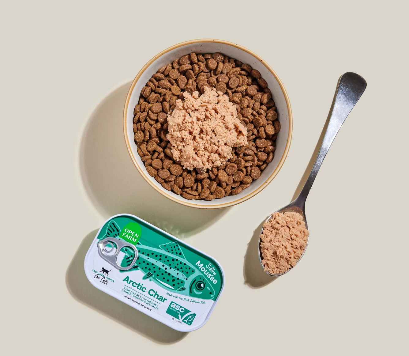 Kediler İçin Arctic Char Topper, Gıda Hassasiyetleri İçin İpeksi Moz