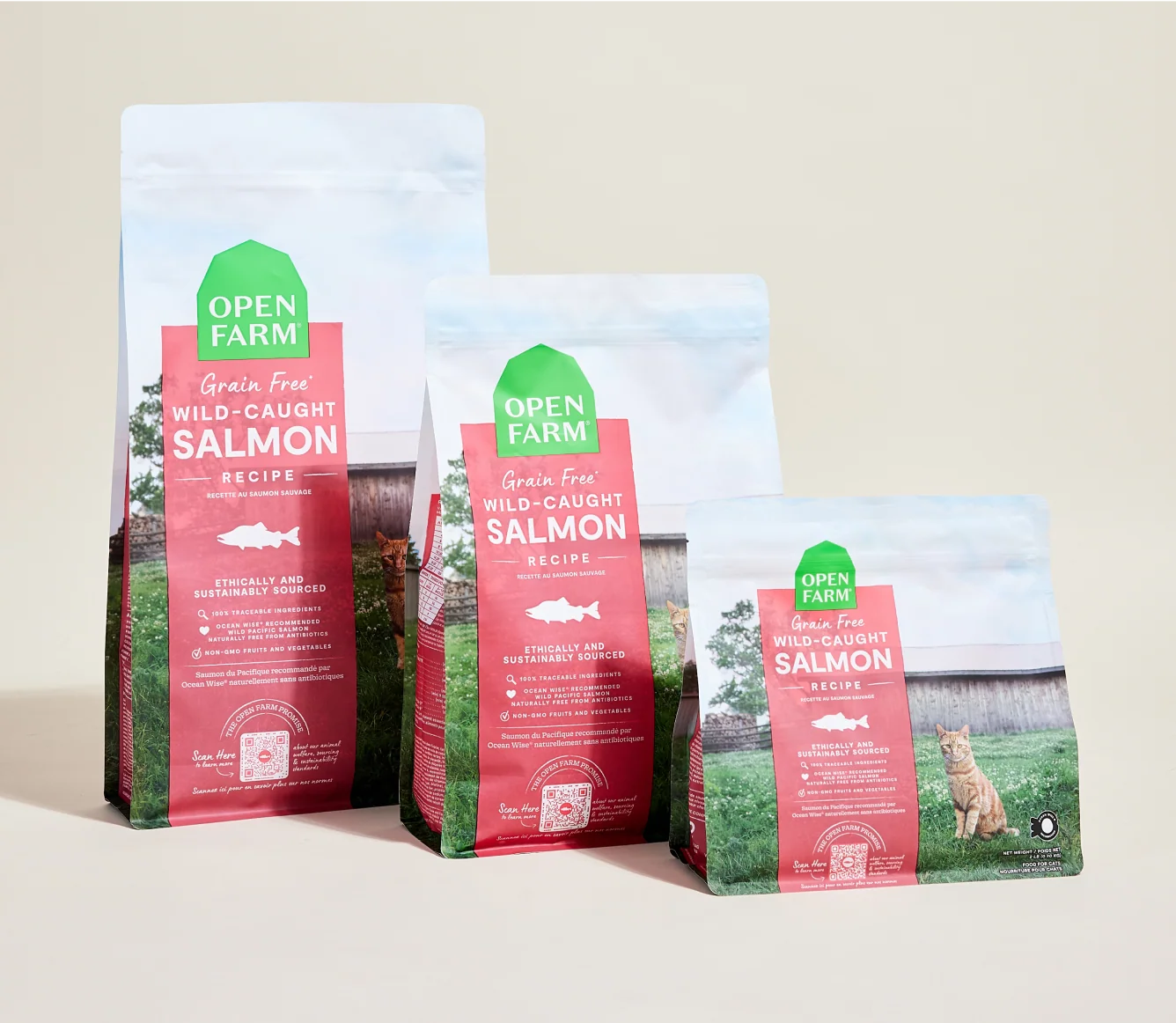 Wild-Caught Salmon Grain-Free Cat Kibble for Kittens and Seniors