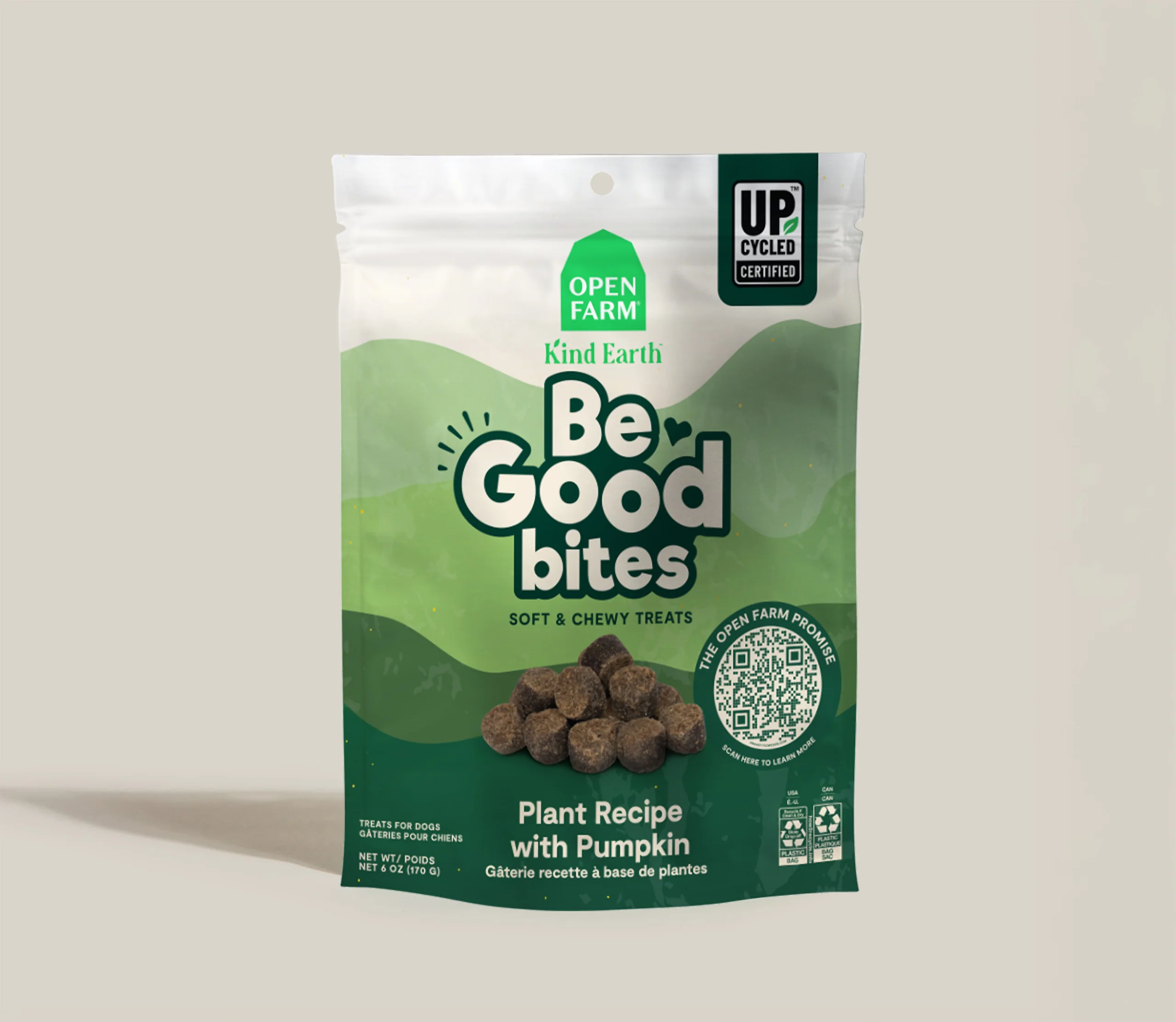 Be Good Bites bløde, seje godbidder til hunde med planter og græskar