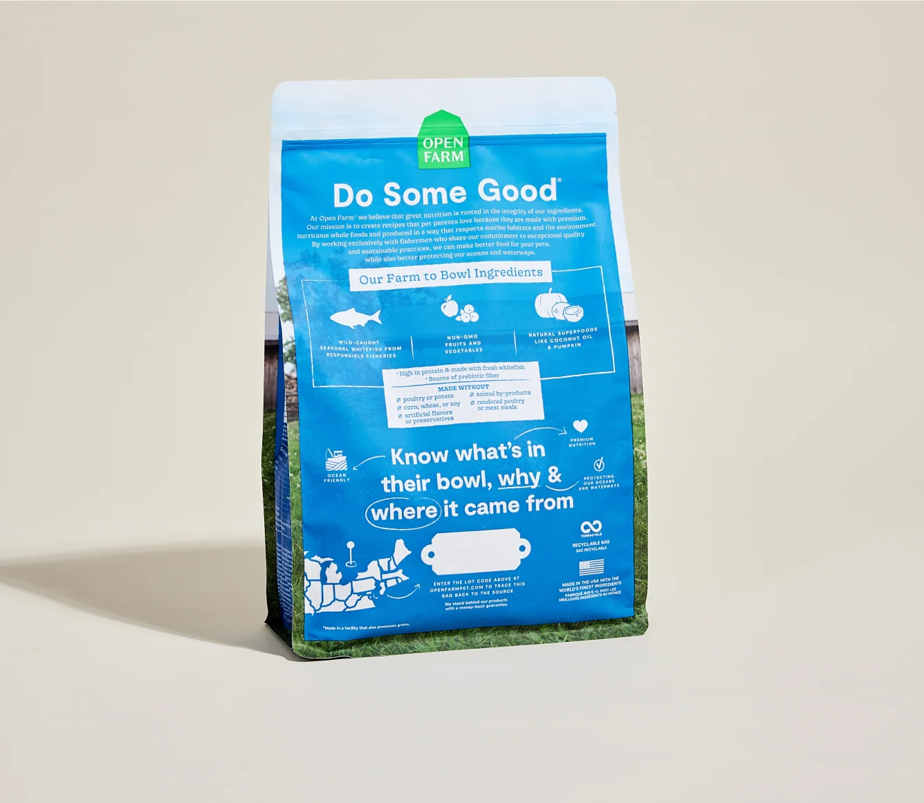 Whitefish Grain-Free Dry Cat Kibble for Skin and Coat