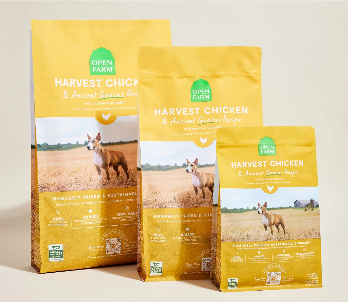 Harvest Chicken & Ancient Grains Dry Dog Kibble with Quinoa and Pumpkin