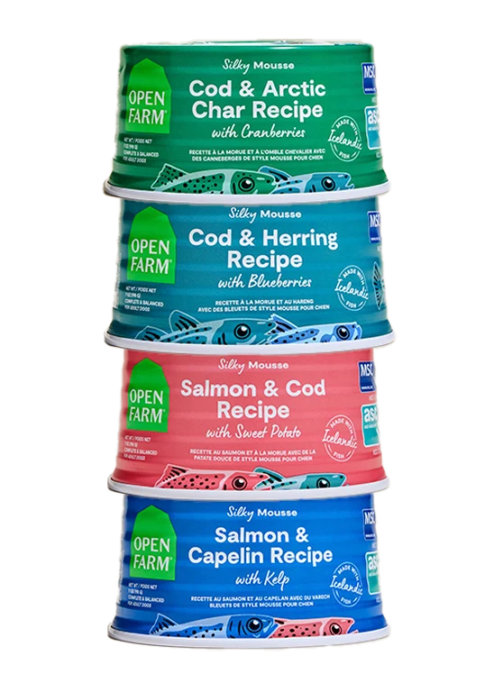 Pack varietà di pesce islandese per cani con quattro ricette