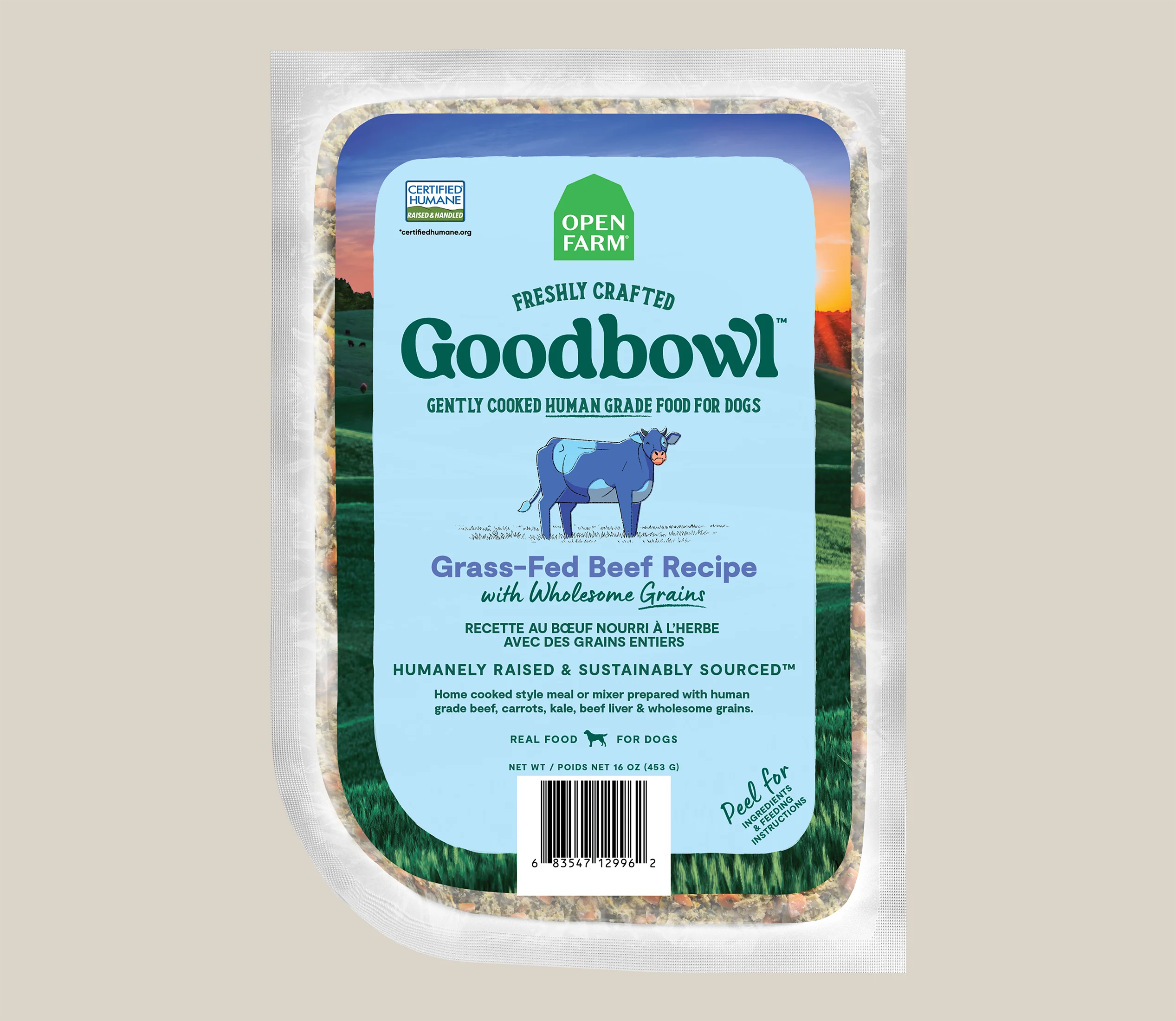 Gently Cooked Goodbowl opskrift med græsfodret oksekød til hunde