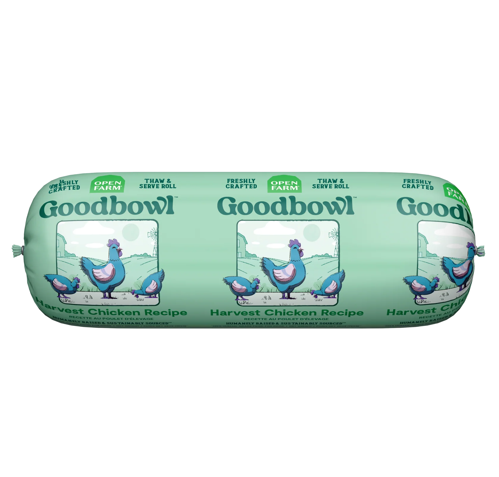 Roll Fresco di Pollo Harvest per Cani di Goodbowl