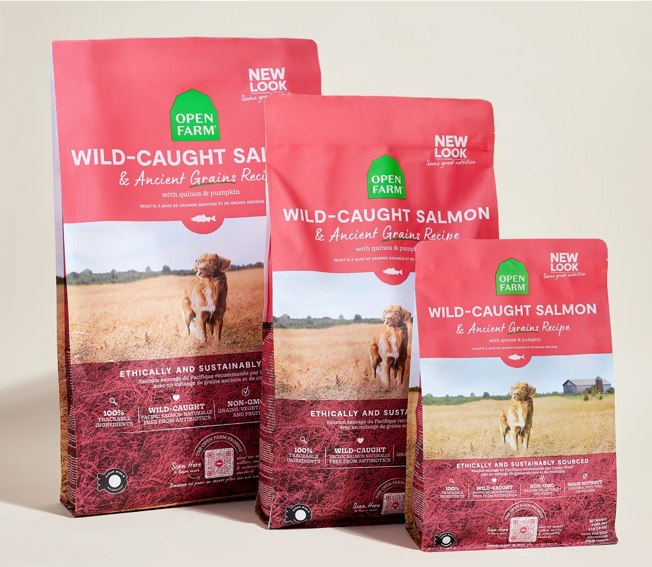 Vildfanget Laks og Ancient Grains Tørfoder til Hund