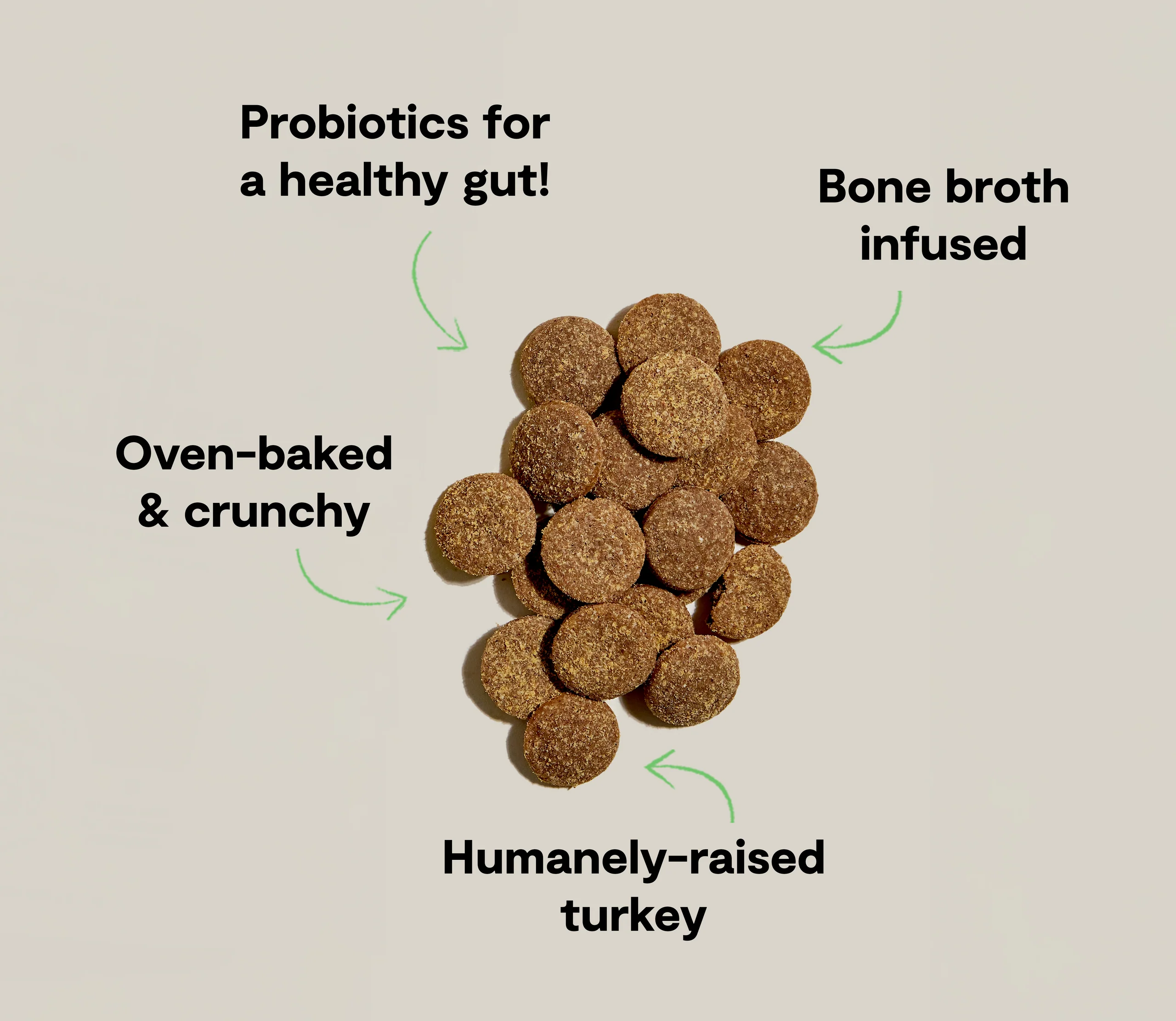 Better Biscuits Kalkun og Havregryn Ovnbagte Hundegodbidder med Probiotika