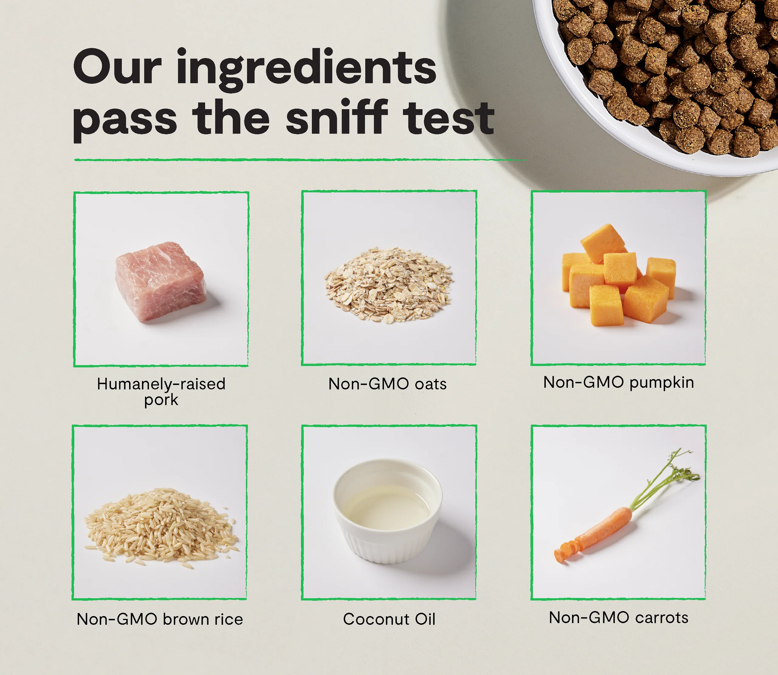 Farmer's Table Pork & Ancient Grains Dog Kibble for Puppies and Seniors