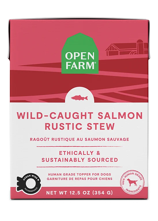 Wild-Caught Salmon Rustic Stew Wet Dog Food Topper for Dogs