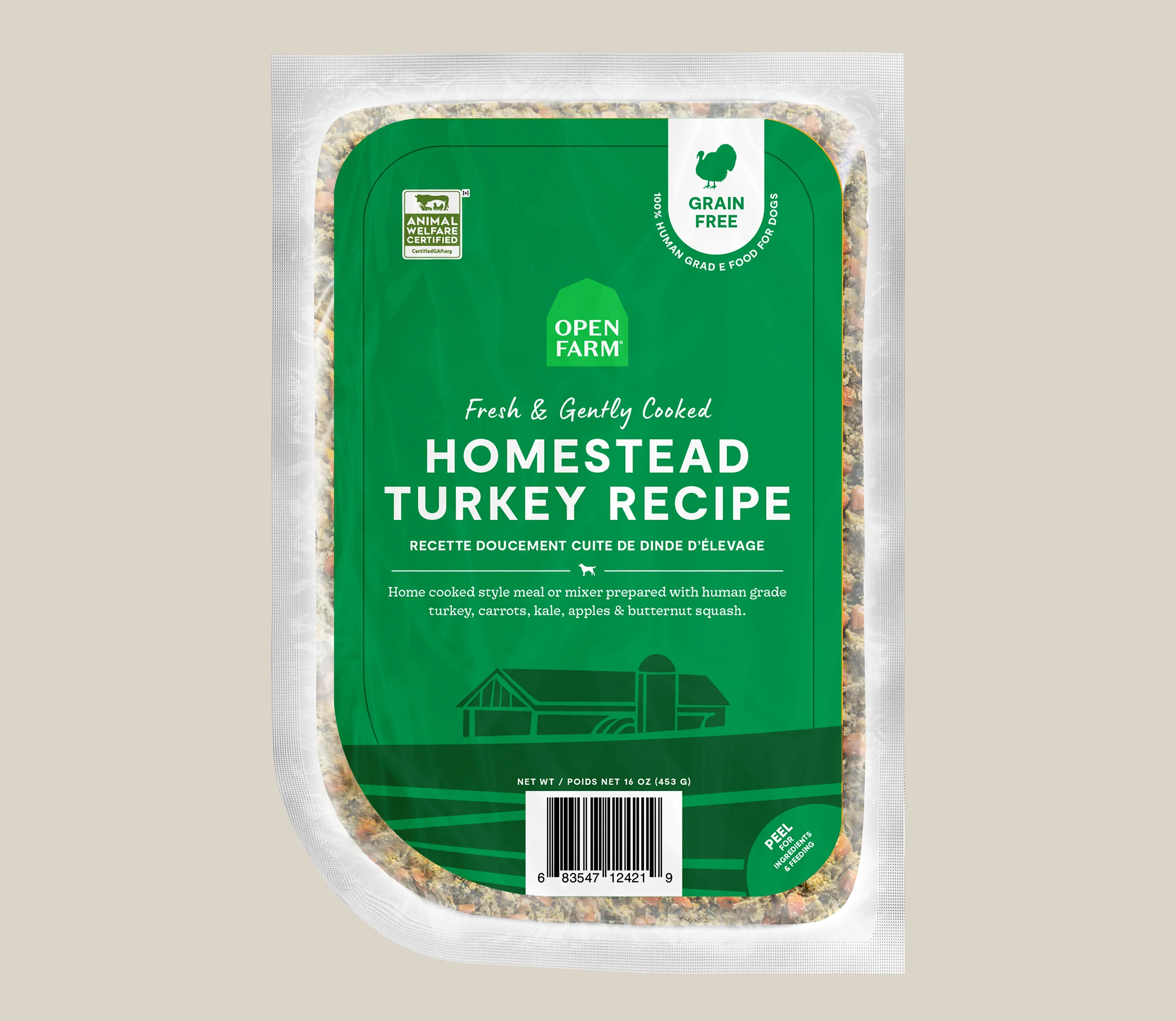 Homestead Turkey 그레인프리 프레시 크래프티드 강아지 사료