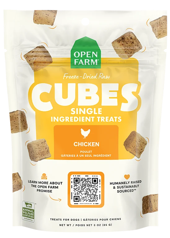Cubetti Liofilizzati di Pollo Crudo per Cani, Monoingrediente Certificato G.A.P.