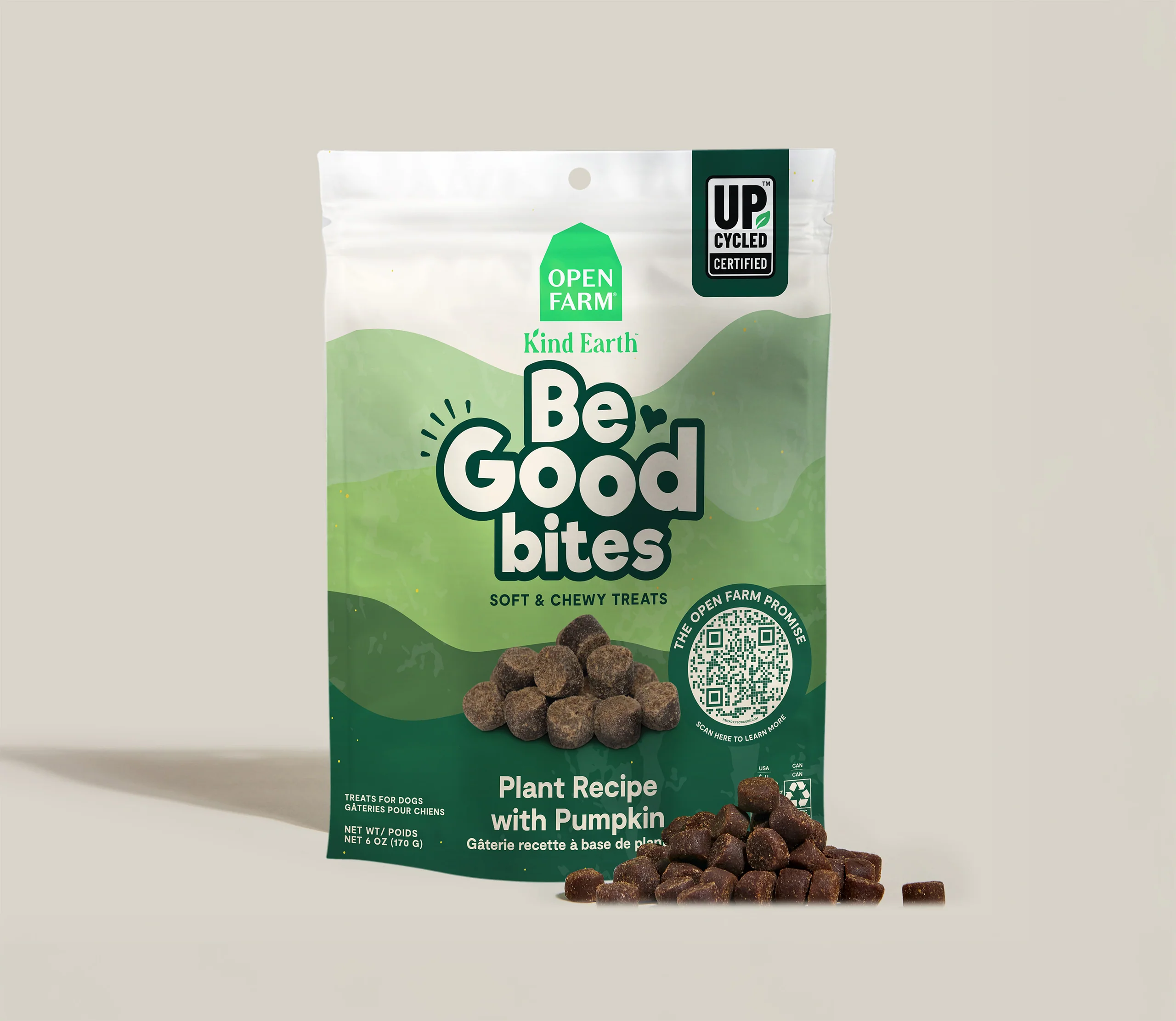 Be Good Bites bløde, seje godbidder til hunde med planter og græskar