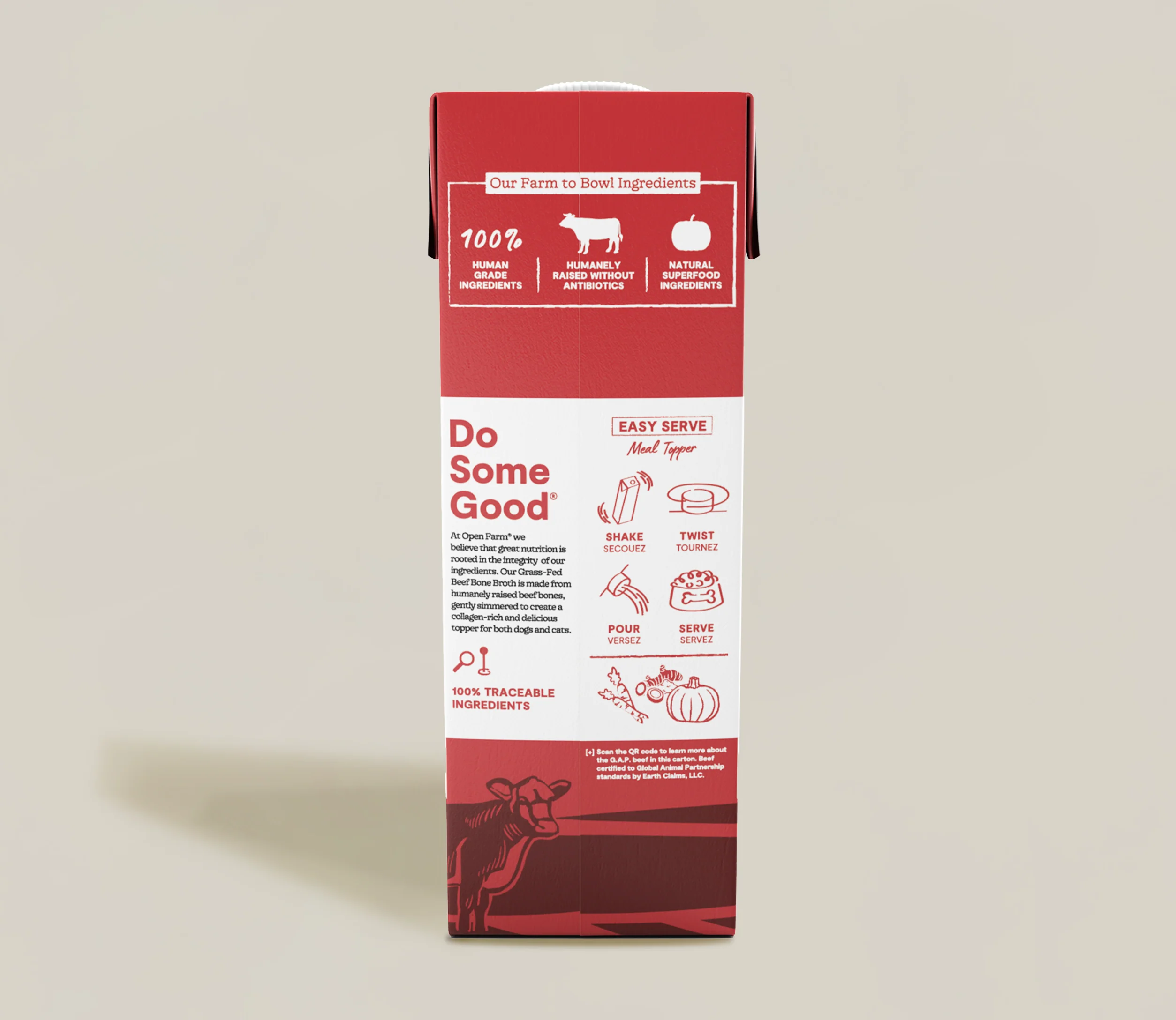 Grass-Fed Beef Bone Broth for Cats, Slow-Simmered with Turmeric