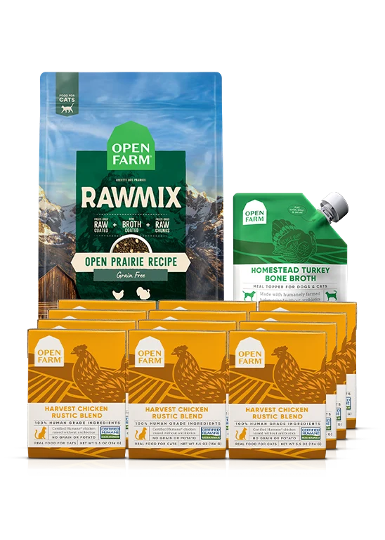 Feline RawMix Plus Bundle: Chicken and Turkey Cat Food Trio