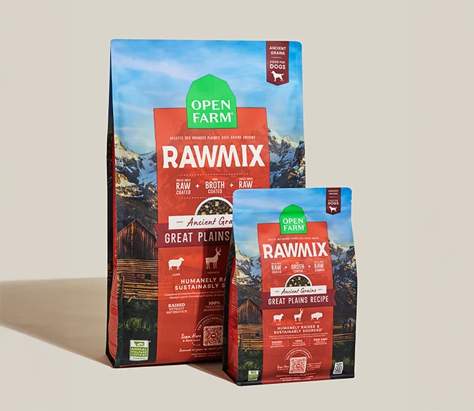 RawMix Great Plains Ancient Grains hundefoder med lam, vildt og bison