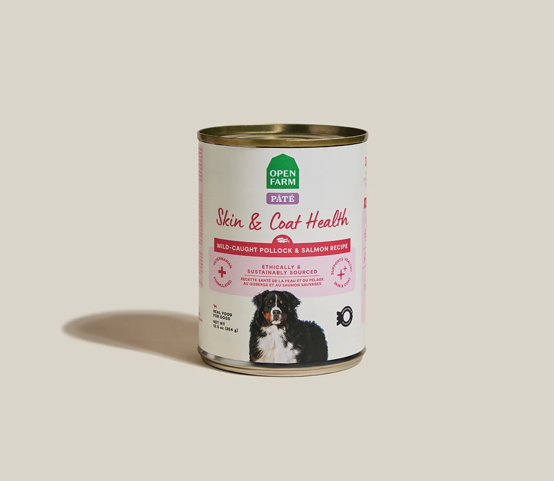 Pollock & Lachs Haut & Fell Gesundheit Pastete für Hunde