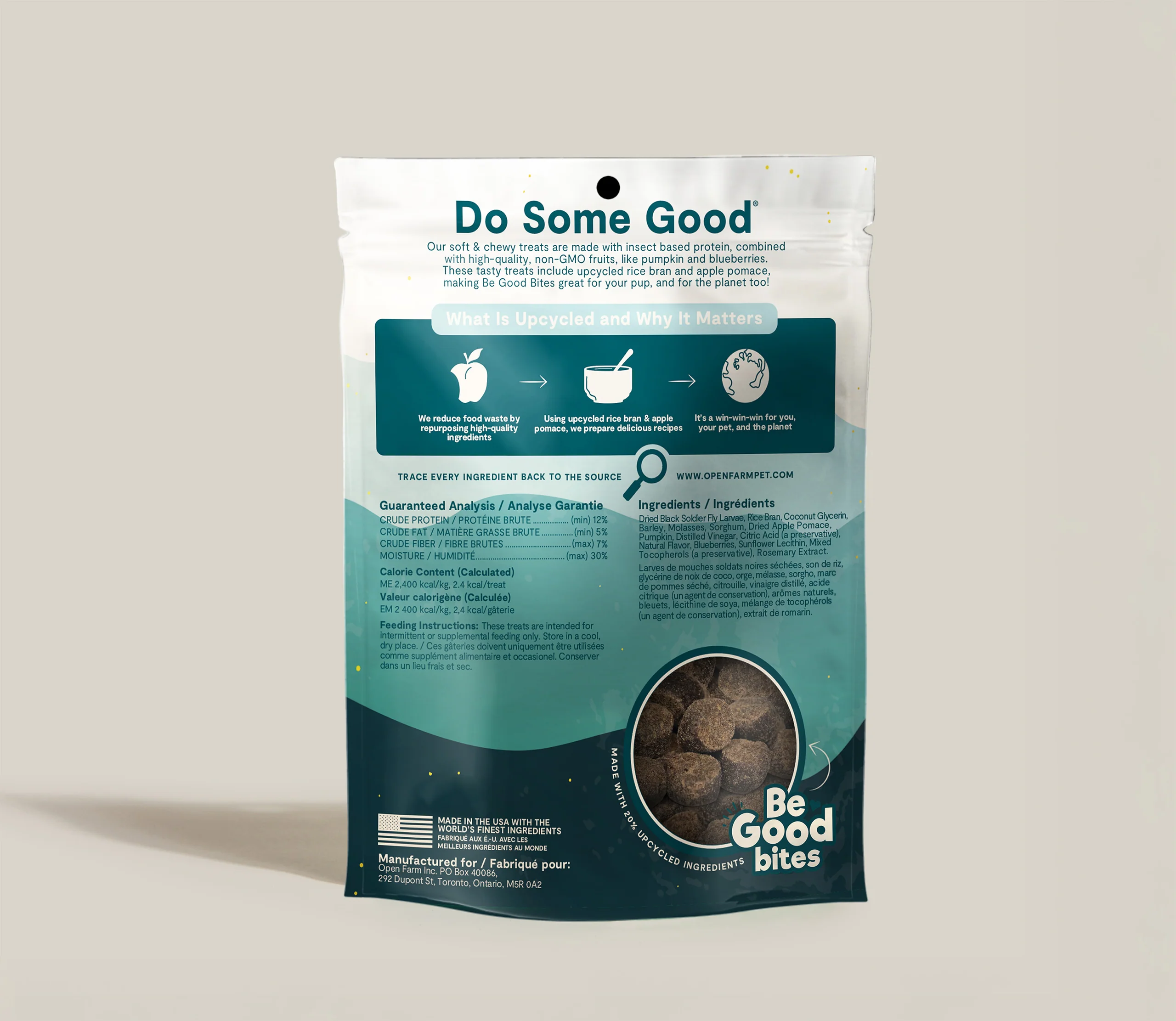 Be Good Bites 昆蟲與健康穀物狗隻零食
