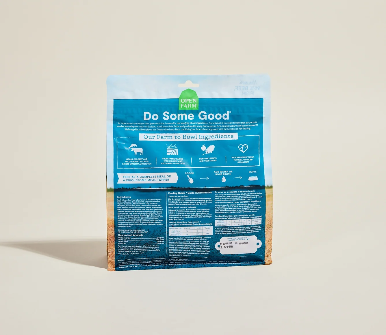 Surf & Turf Freeze Dried Raw Morsels for Dogs, 95% Salmon and Beef