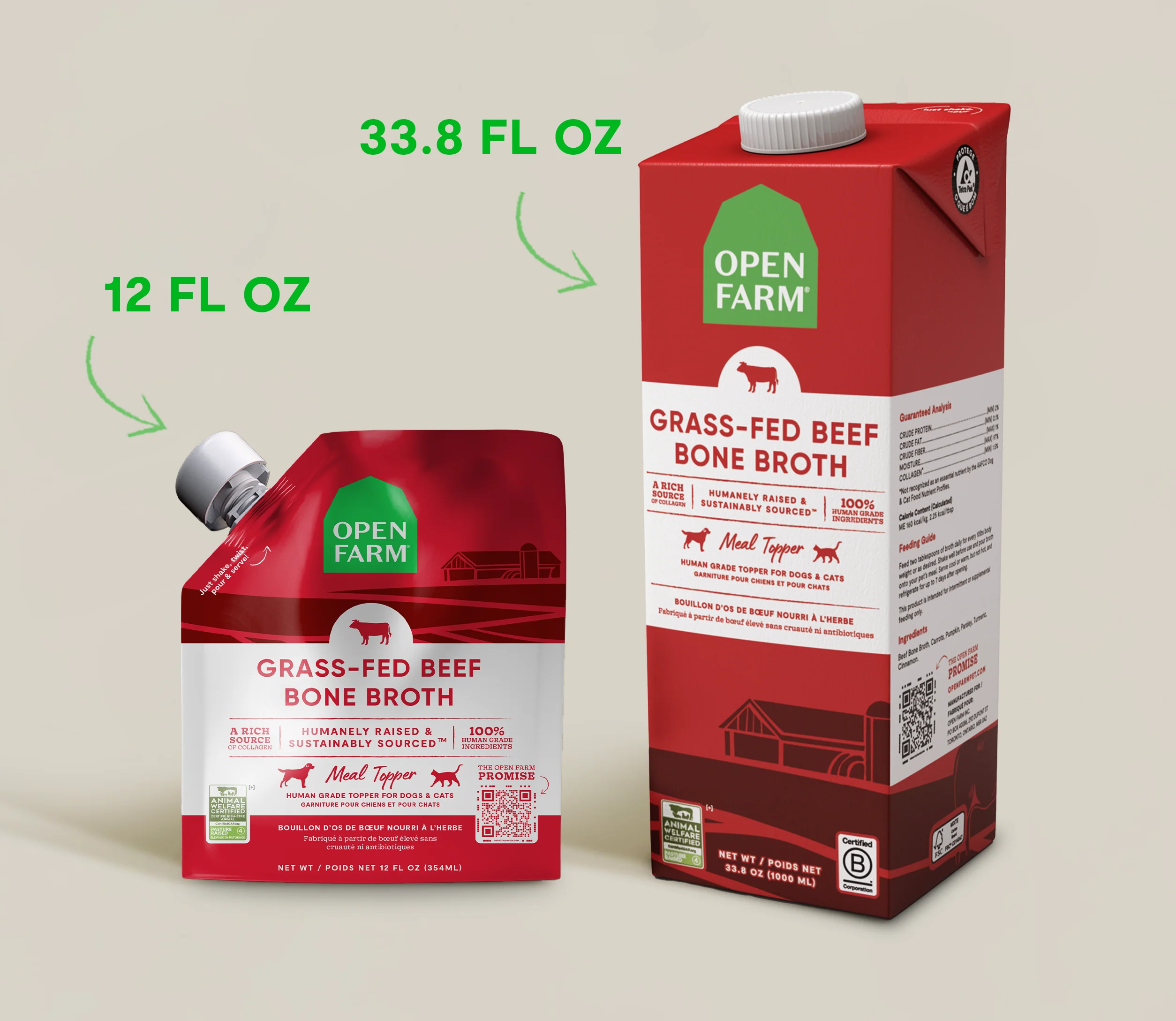 Grass-Fed Beef Bone Broth for Dogs with Pumpkin and Carrot