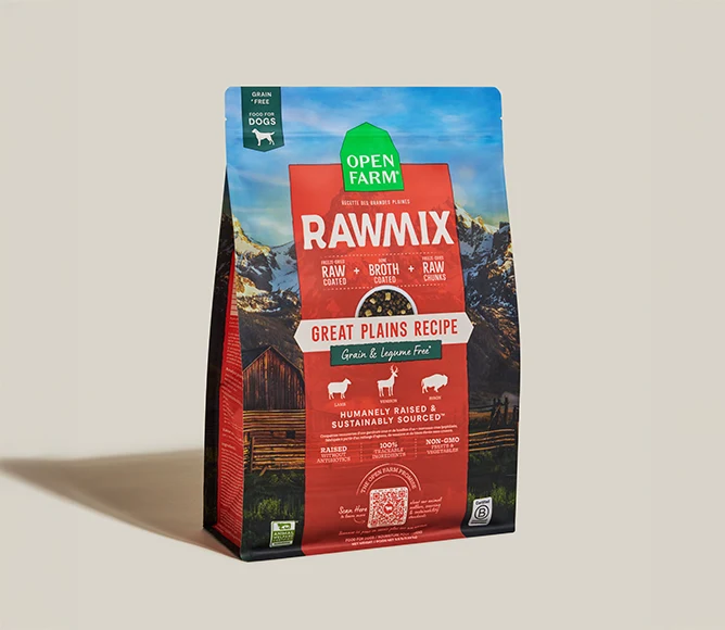 RawMix Great Plains Tahılsız Kuzu, Geyik ve Bizonlu Köpek Maması