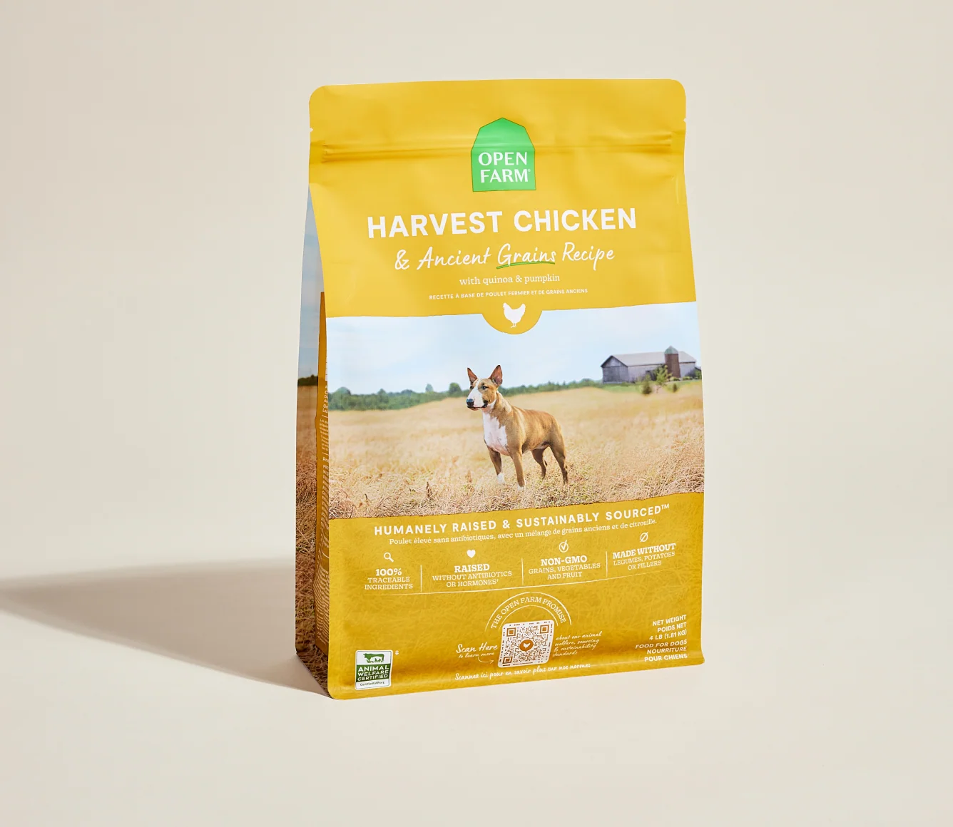 Harvest Chicken & Ancient Grains Dry Dog Kibble with Quinoa and Pumpkin