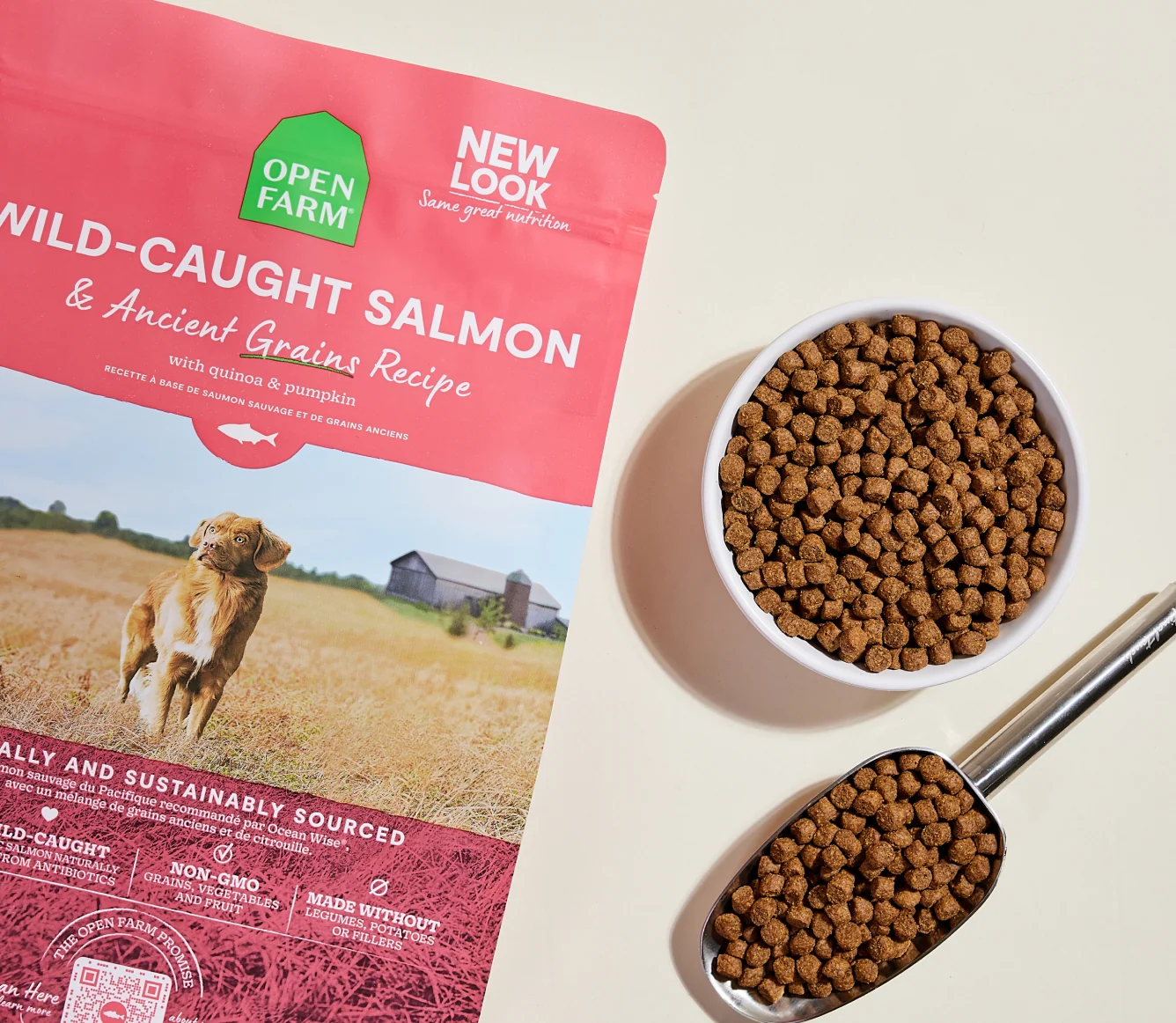 Vildfanget Laks og Ancient Grains Tørfoder til Hund