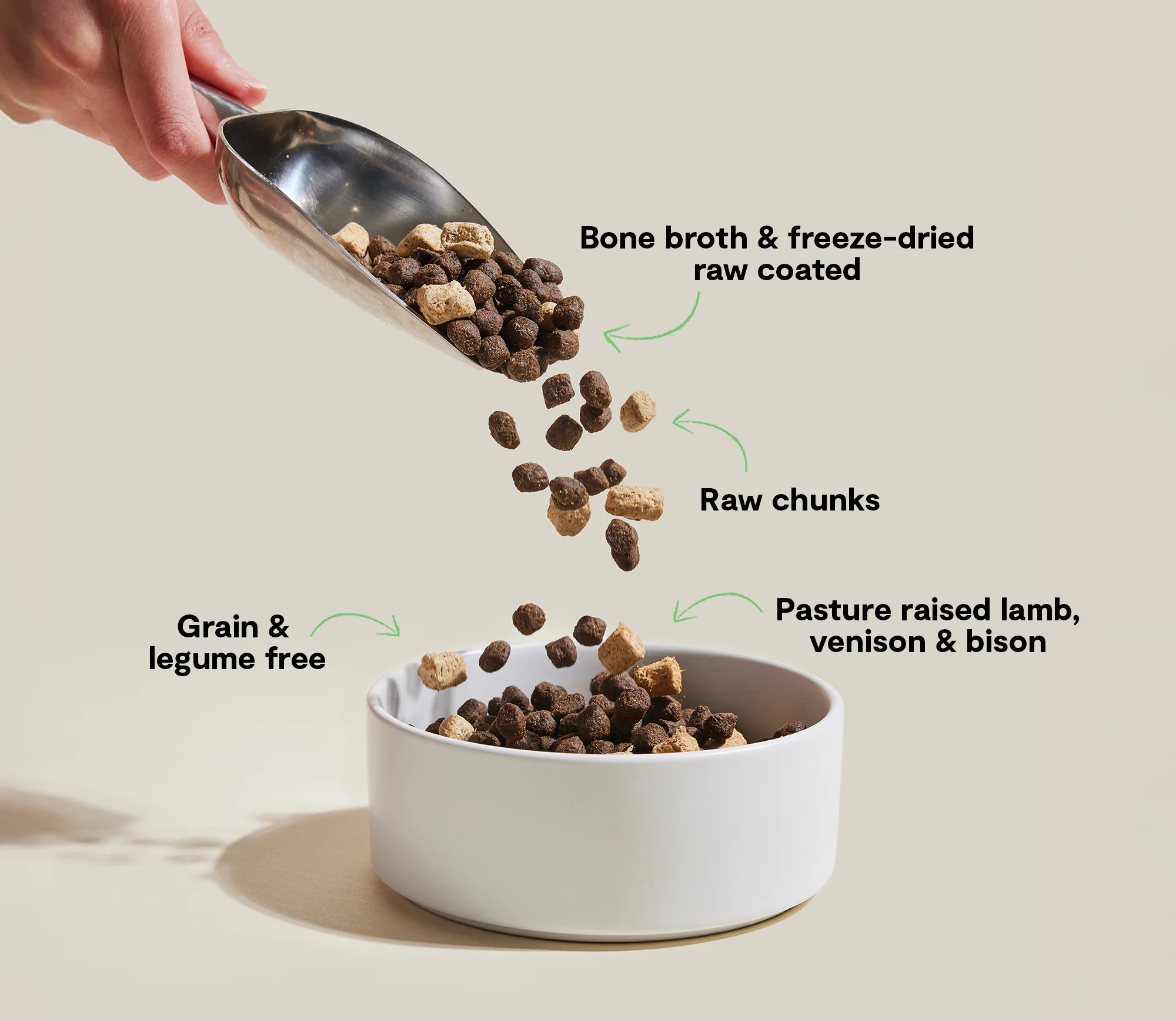 RawMix Great Plains Tahılsız Kuzu, Geyik ve Bizonlu Köpek Maması