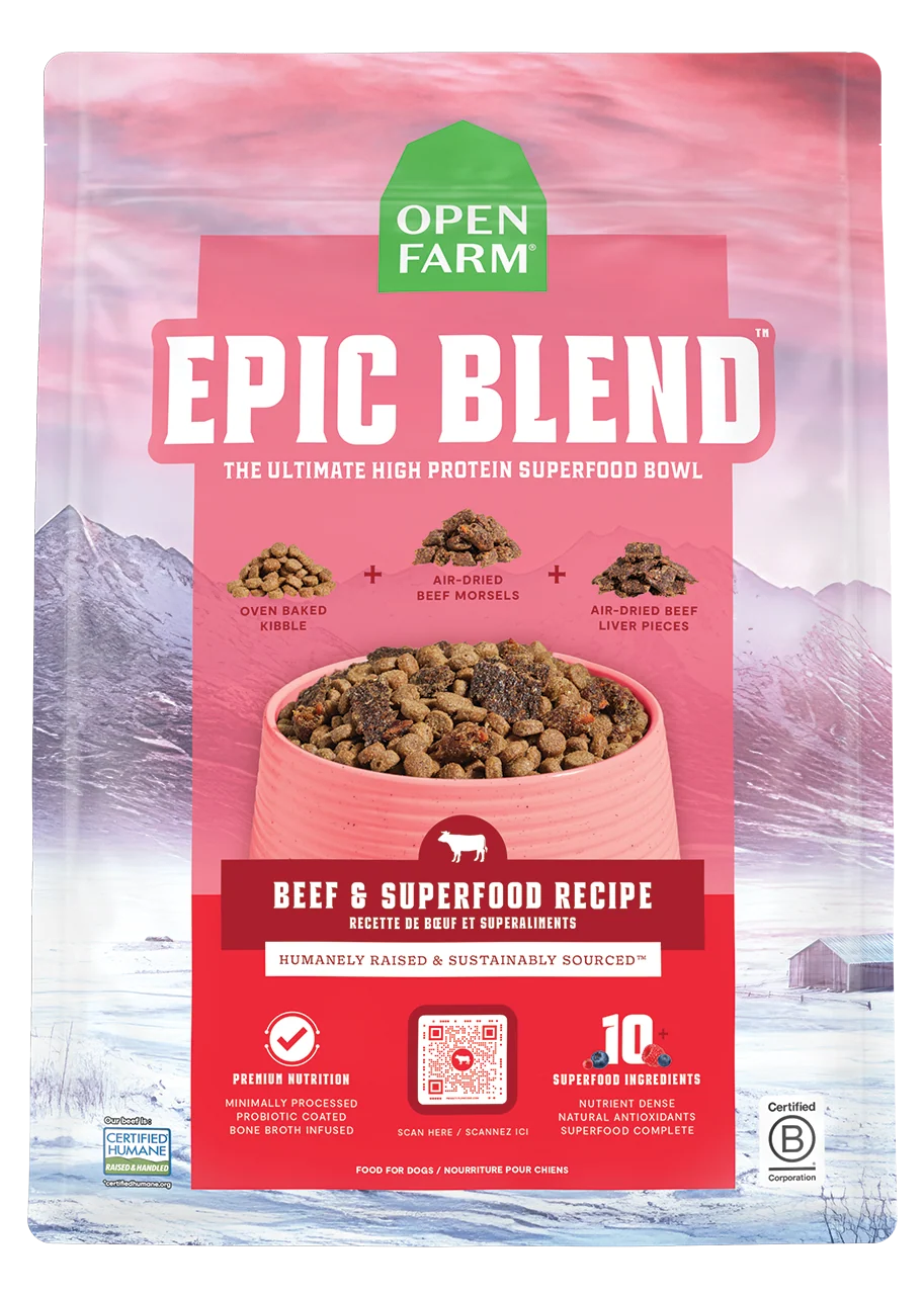 Epic Blend Beef & Superfood Dry Dog Food with Probiotics