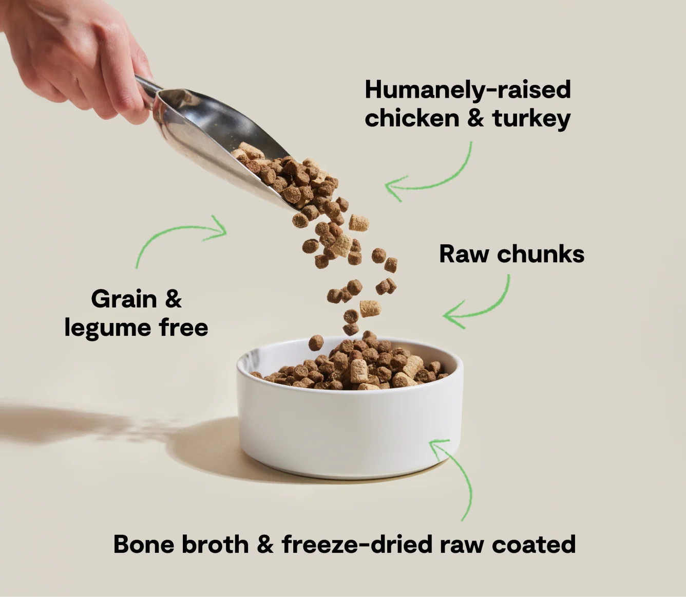 RawMix Open Prairie getreidefreie Hundekroketten mit gefriergetrocknetem Rohfutter