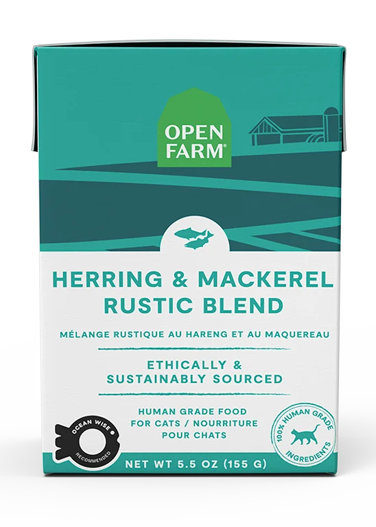 Wet Cat Food with Herring & Mackerel, Rustic Blend