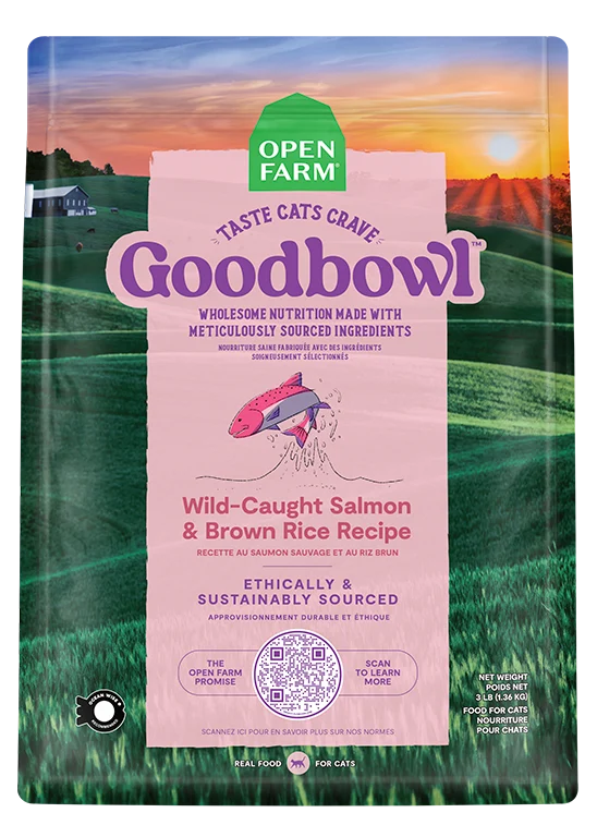 Goodbowl Katzenfutter mit wildgefangenem Lachs & braunem Reis