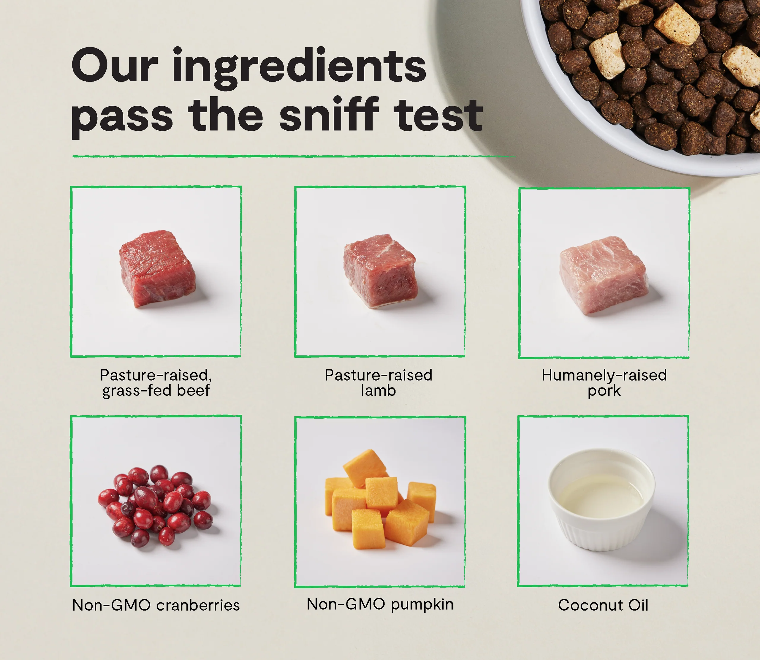 RawMix Front Range getreidefreie Hundekroketten mit Rind, Lamm und Schwein