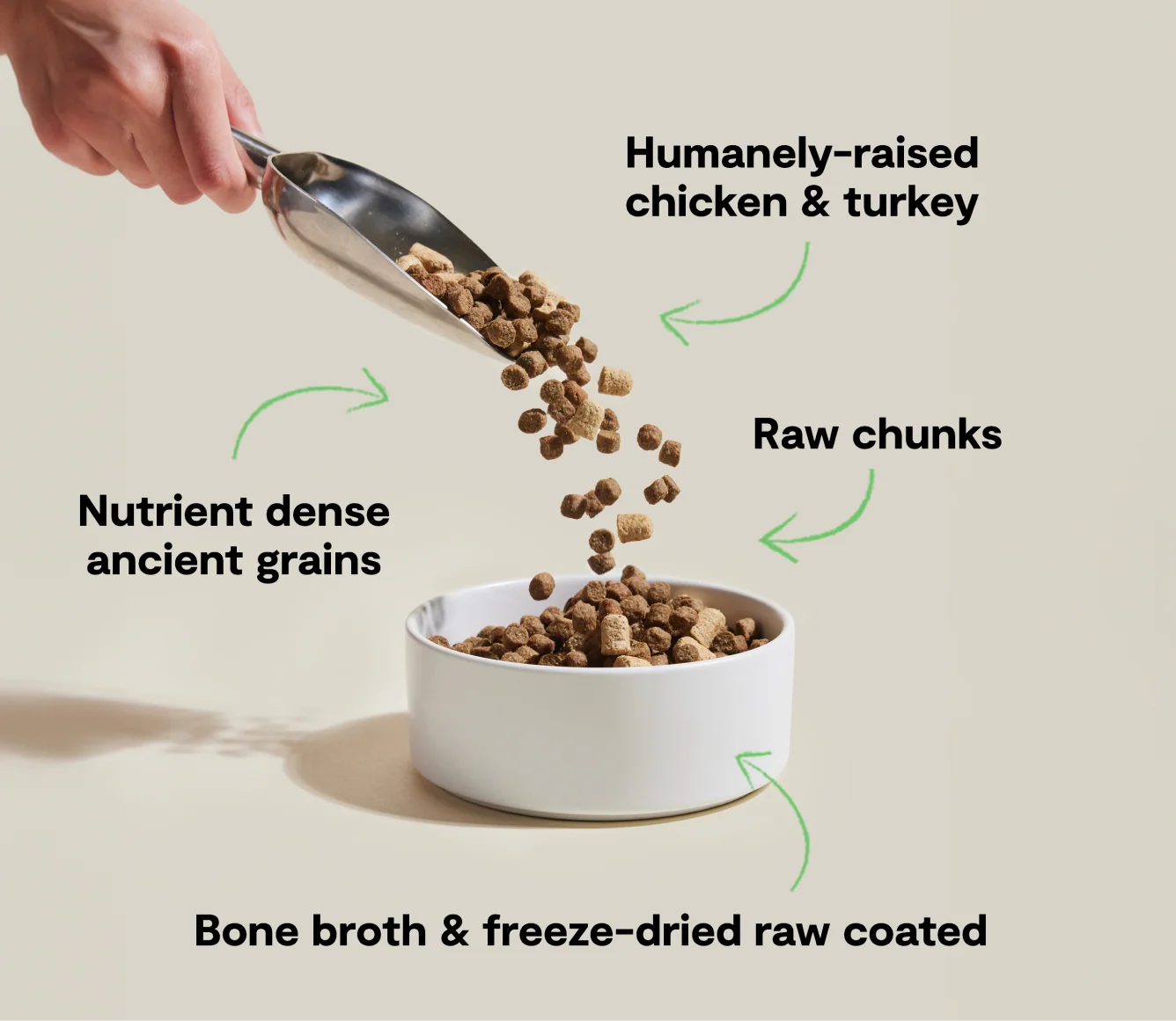 Crocchette RawMix Open Prairie Ancient Grains per cani con pollo e tacchino