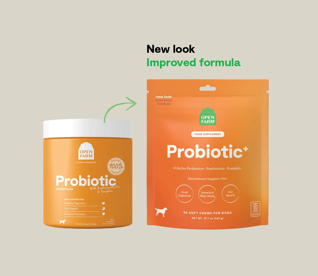 Probiotiske bløde tyggetabletter til hunde med præbiotika og postbiotika, 90 stk.