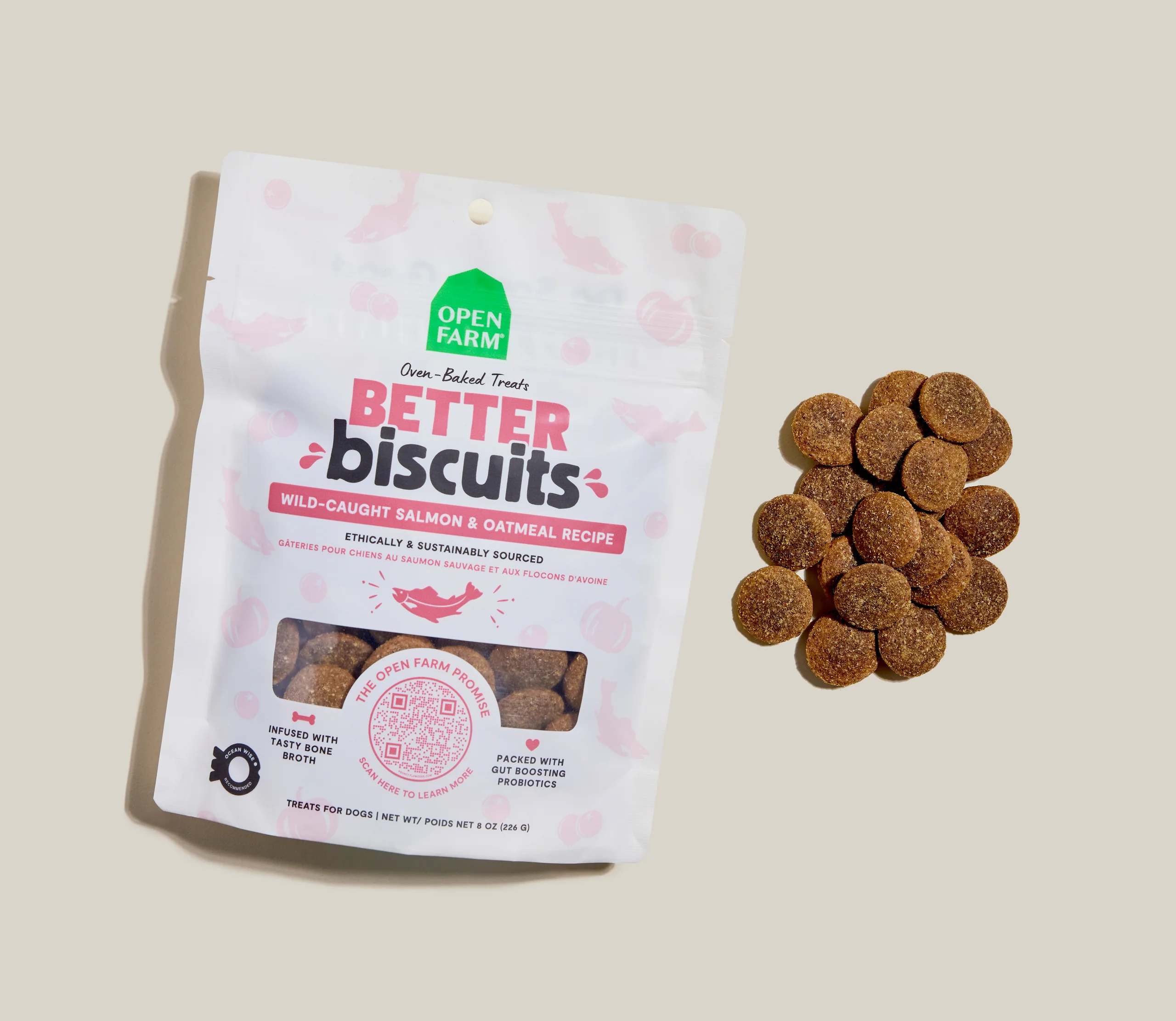 Better Biscuits vildfanget laks & havregryn hundesnacks