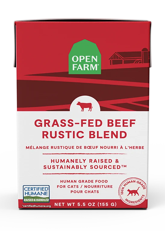 Grass-Fed Beef Rustic Blend Wet Cat Food with Bone Broth