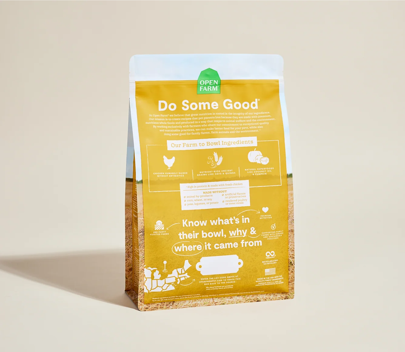 Harvest Chicken & Ancient Grains Dry Dog Kibble with Quinoa and Pumpkin